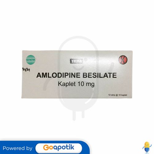 AMLODIPINE BESILATE TRIFA 10 MG BOX 100 TABLET