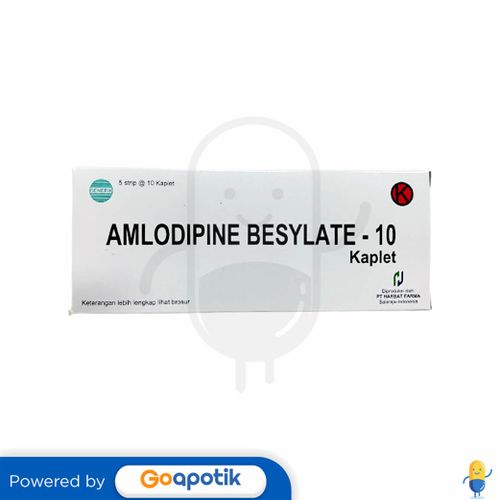 AMLODIPINE BESYLATE HARBAT FARMA 10 MG BOX 50 KAPLET