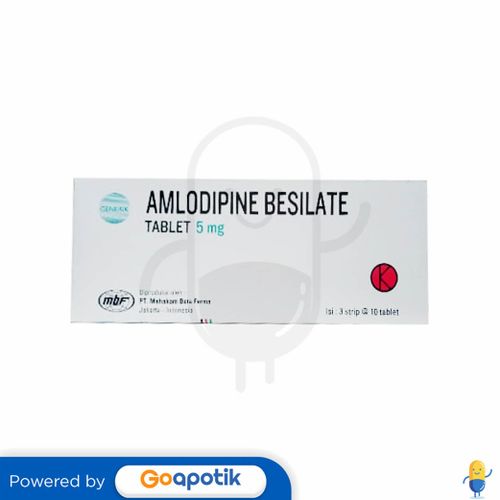 AMLODIPINE BESYLATE MAHAKAM 5 MG BOX 30 TABLET