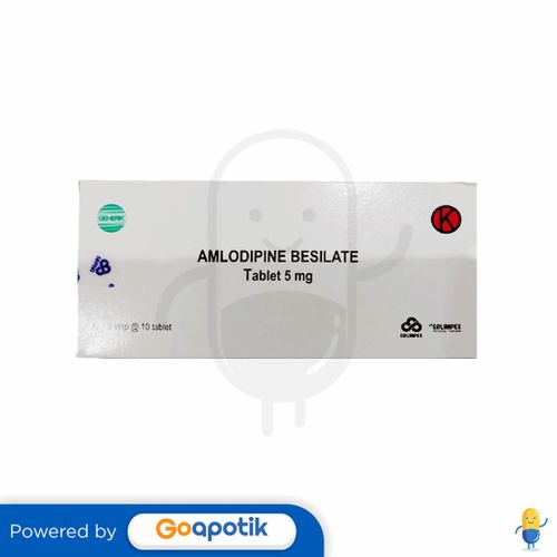 Amlodipine Erlimpex 5 Mg Box 30 Tablet Kegunaan Efek Samping Dosis