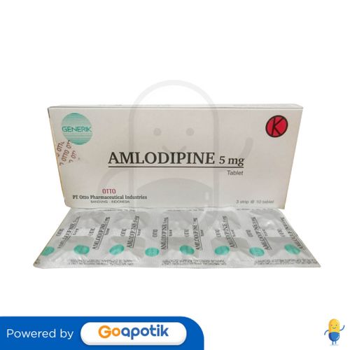 Amlodipine Otto 5 Mg Box 30 Tablet Kegunaan Efek Samping Dosis Dan