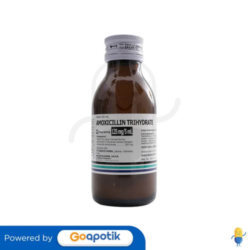 AMOXICILLIN TRIHYDRATE HEXPHARM 125 MG/5 ML SIRUP KERING 60 ML