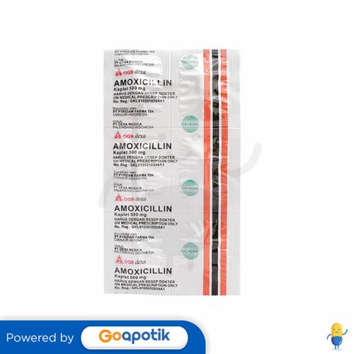 AMOXICILLIN TRIHYDRATE OGB DEXA MEDICA 500 MG STRIP 10 KAPLET