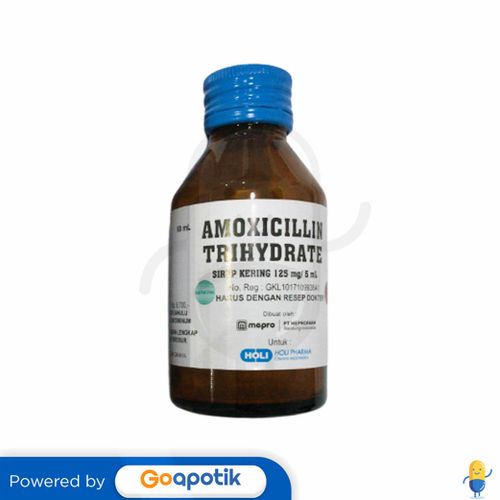 AMOXICILLIN HOLI 125 MG/5 ML DRY SYRUP 60 ML