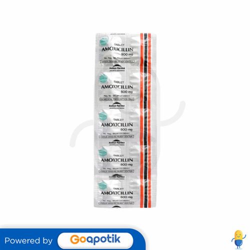 AMOXICILLIN KIMIA FARMA 500 MG STRIP 10 KAPLET