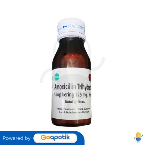 AMOXICILLIN TRIHYDRATE MERSIFARMA 125 MG/5 ML DRY SYRUP 60 ML