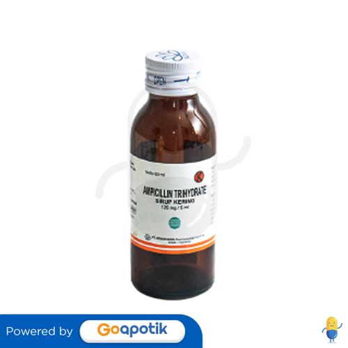 AMPICILLIN TRIHYDRATE NOVAPHARIN 125 MG/5 ML DRY SYRUP 60 ML