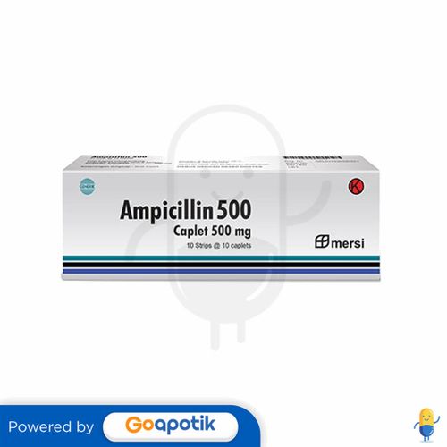 AMPICILLIN TRIHYDRATE MERSIFARMA 500 MG BOX 100 KAPLET