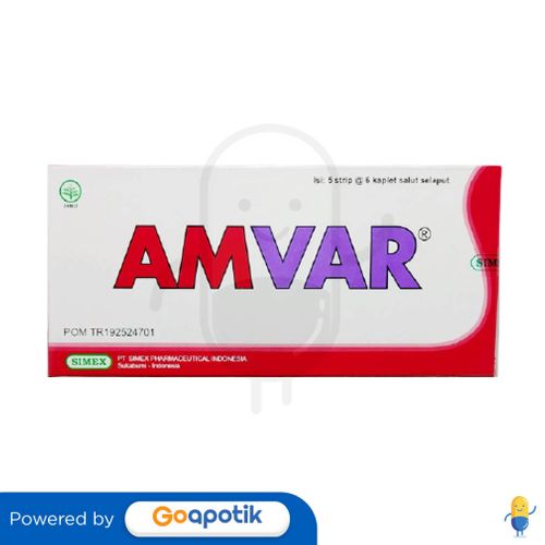 AMVAR BOX ISI 30 KAPLET SALUT SELAPUT