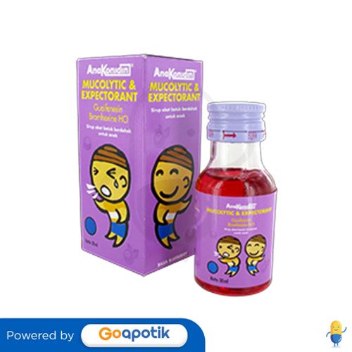 ANAKONIDIN MUCOLYTIC & EXPECTORANT BLUEBERRY SYRUP BOTOL 30 ML