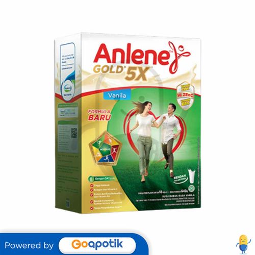 ANLENE GOLD 5X RASA VANILA 640 GRAM BOX