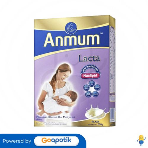 ANMUM LACTA KHUSUS IBU MENYUSUI RASA PLAIN 200 GRAM BOX