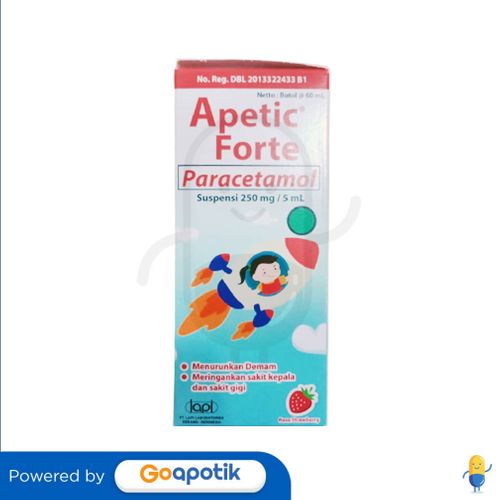 APETIC FORTE 250 MG/5 ML RASA STRAWBERRY SUSPENSI 60 ML