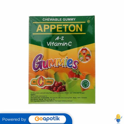 APPETON A-Z CHEWABLE GUMMY 10 GRAM BOX 4 SACHET