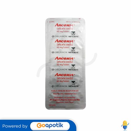 ARCOXIA 60 MG BLISTER 10 TABLET