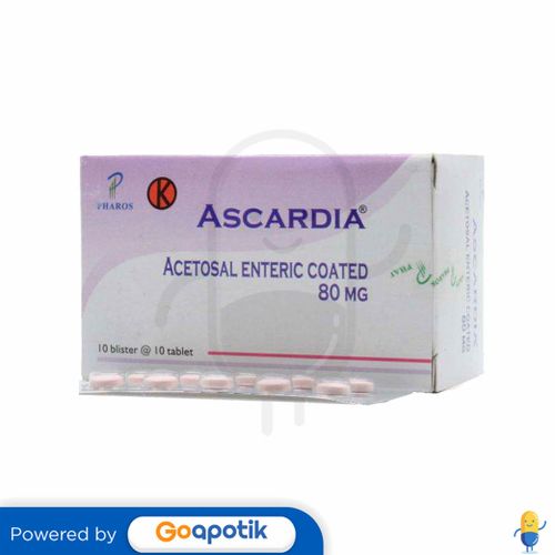 ASCARDIA 80 MG BOX 100 TABLET