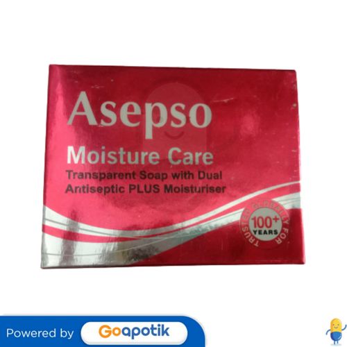 ASEPSO MOISTURE CARE TRANSPARENT SOAP 80 GRAM