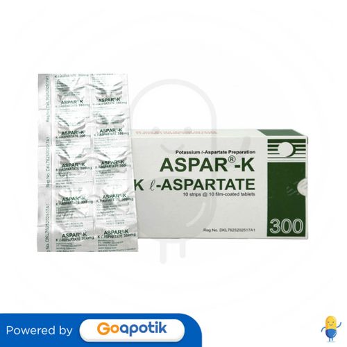 ASPAR-K 300 MG BOX 100 TABLET