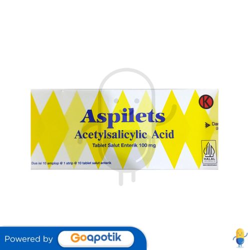 ASPILETS 100 MG BOX 100 TABLET