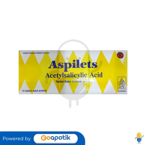 ASPILETS 100 MG STRIP 10 TABLET