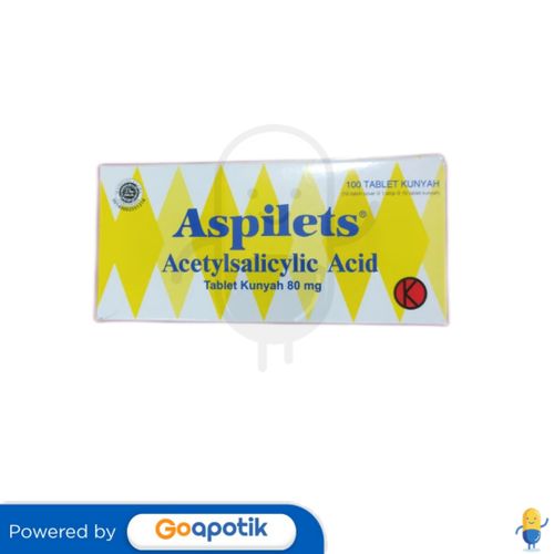 ASPILETS 80 MG BOX 100 TABLET