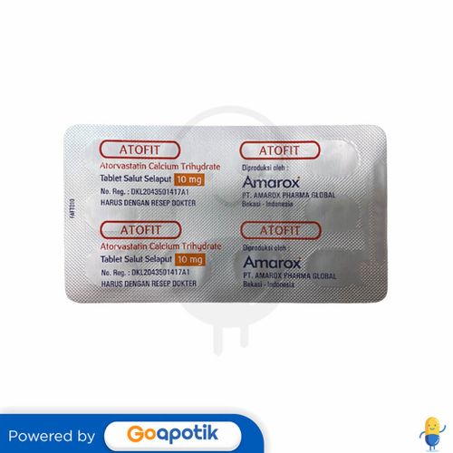 ATOFIT 10 MG STRIP 10 TABLET