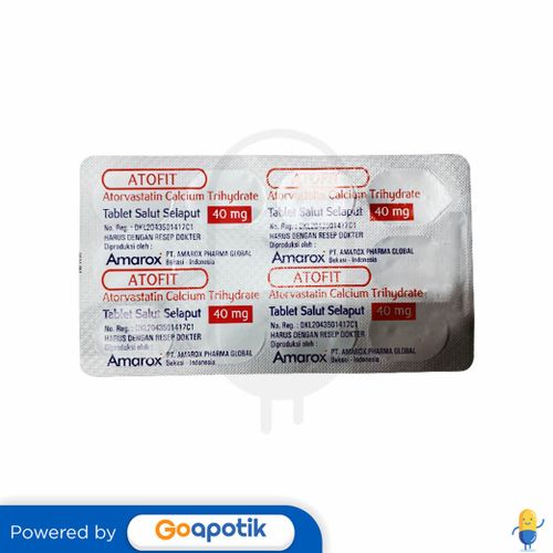 ATOFIT 40 MG STRIP 10 TABLET