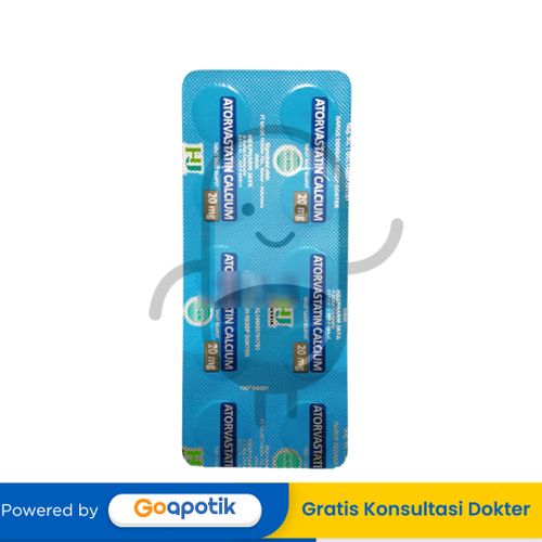 ATORVASTATIN HEXPHARM 20 MG STRIP 10 TABLET