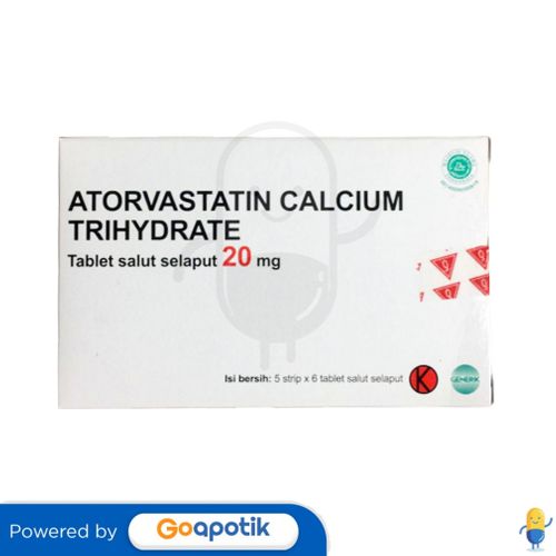 ATORVASTATIN OGB DEXA MEDICA 20 MG BOX 30 TABLET