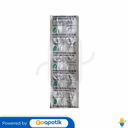 ATORVASTATIN CALCIUM TRIHYDRATE MULIA 20 MG STRIP 10 KAPLET