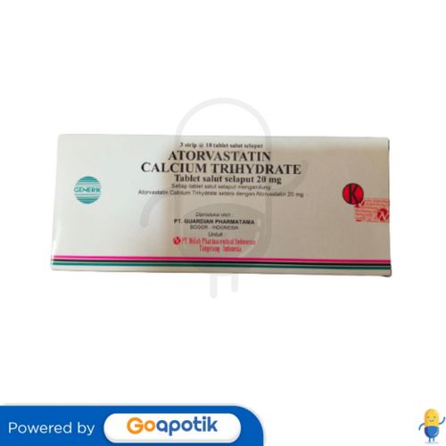 ATORVASTATIN CALCIUM TRIHYDRATE NULAB 20 MG BOX 30 TABLET