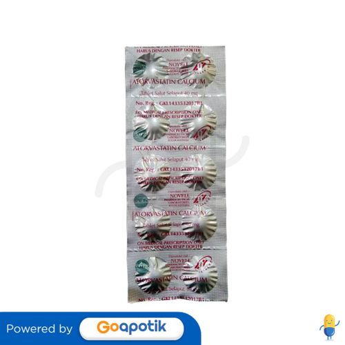 ATORVASTATIN NOVELL 40 MG TABLET