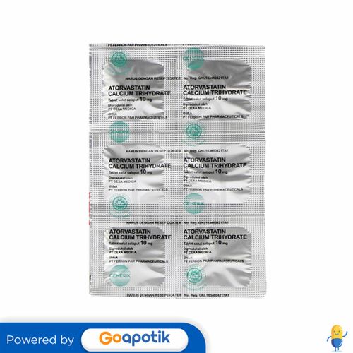 ATORVASTATIN OGB DEXA MEDICA 10 MG STRIP 6 TABLET