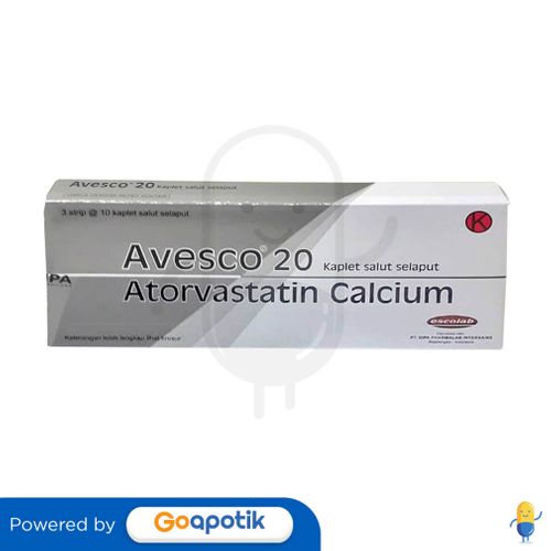 AVESCO 20 MG BOX 30 KAPLET