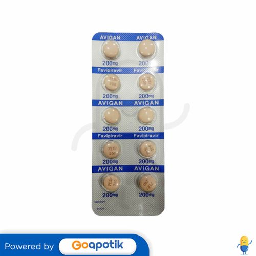 AVIGAN 200 MG STRIP 10 TABLET