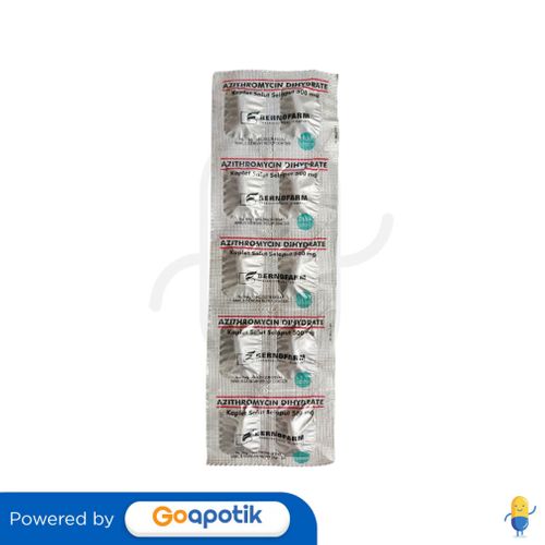 AZITHROMYCIN DIHYDRATE BERNOFARM 500 MG KAPLET