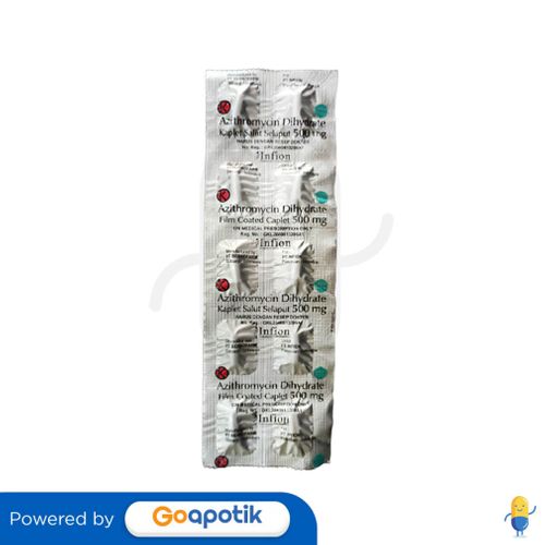 AZITHROMYCIN DIHYDRATE INFION 500 MG KAPLET