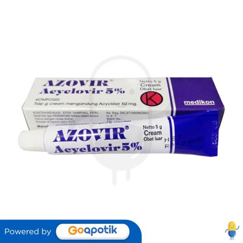 AZOVIR 5% CREAM ISI 5 GRAM TUBE