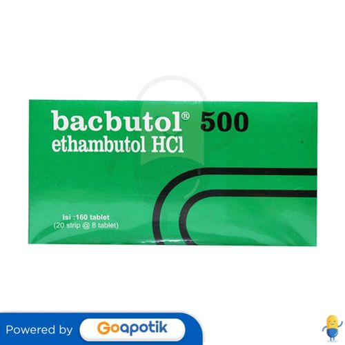 BACBUTOL 500 MG BOX 160 TABLET