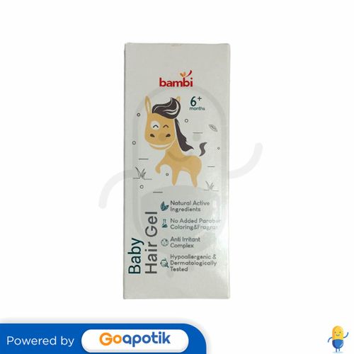 Bambi Baby Hair Gel Gram Tube Kegunaan Efek Samping Dosis Dan Aturan Pakai