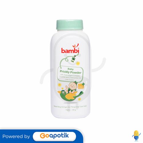 BAMBI BABY PRICKLY POWDER LITTLE SWEETY 100 GRAM BOTOL