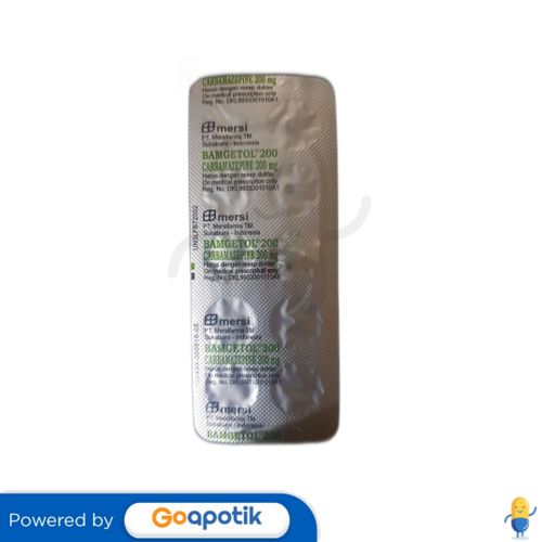 BAMGETOL 200 MG STRIP 10 TABLET