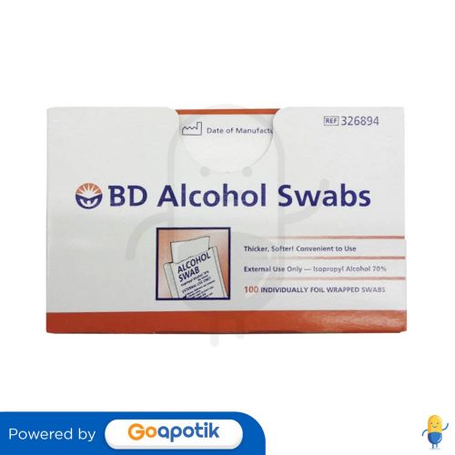 BD ALKOHOL SWABS BOX 100 PCS
