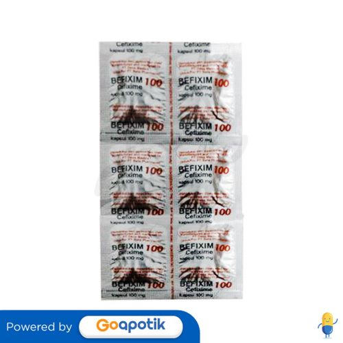 BEFIXIM 100 MG STRIP 6 KAPSUL