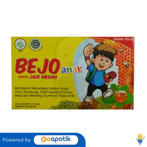 BEJO ANAK DENGAN JAHE MERAH 15 ML BOX 12 SACHET