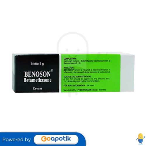 BENOSON CREAM ISI 5 GRAM TUBE