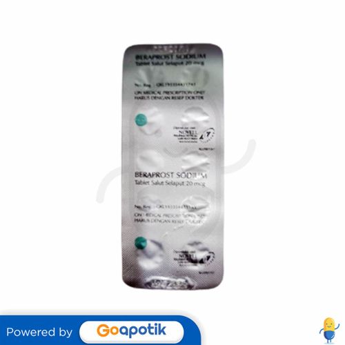 BERAPROST SODIUM NOVELL 20 MCG TABLET