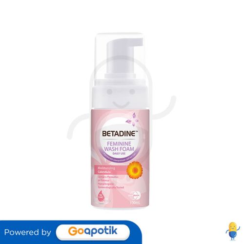 BETADINE FEMININE WASH FOAM MOISTURISING CALENDULA 100 ML