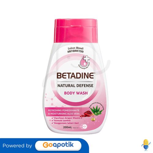 BETADINE NATURAL DEFENSE BODY WASH POMEGRANATE 200 ML