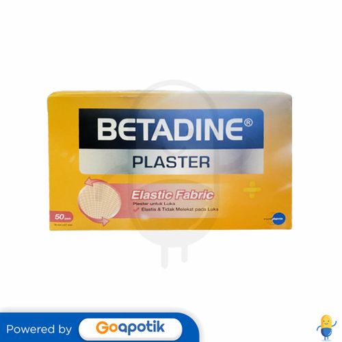 BETADINE PLASTER ELASTIC FABRIC 19 X 57 MM BOX 50 PACK